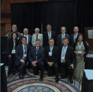 Back Row: Mitko Alexiew, Erol Guler, Bob Holtz, Rudy Bonaparte, Roman Hryciw and Bob Koerner Front Row: Grace Hsuan, Sam Allen, George Koerner, Te-Yang Soong, Mark Wayne and Shobha Bhatia (Missing from photo - Tom Zimmie)